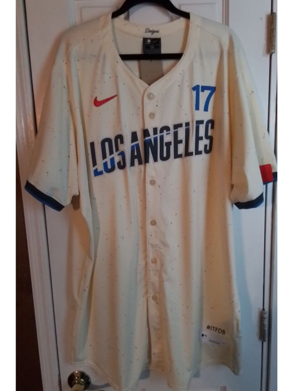 Shohei Ohtani Nike Los Angeles Dodgers Mens Ivory City Connect Limited Baseball